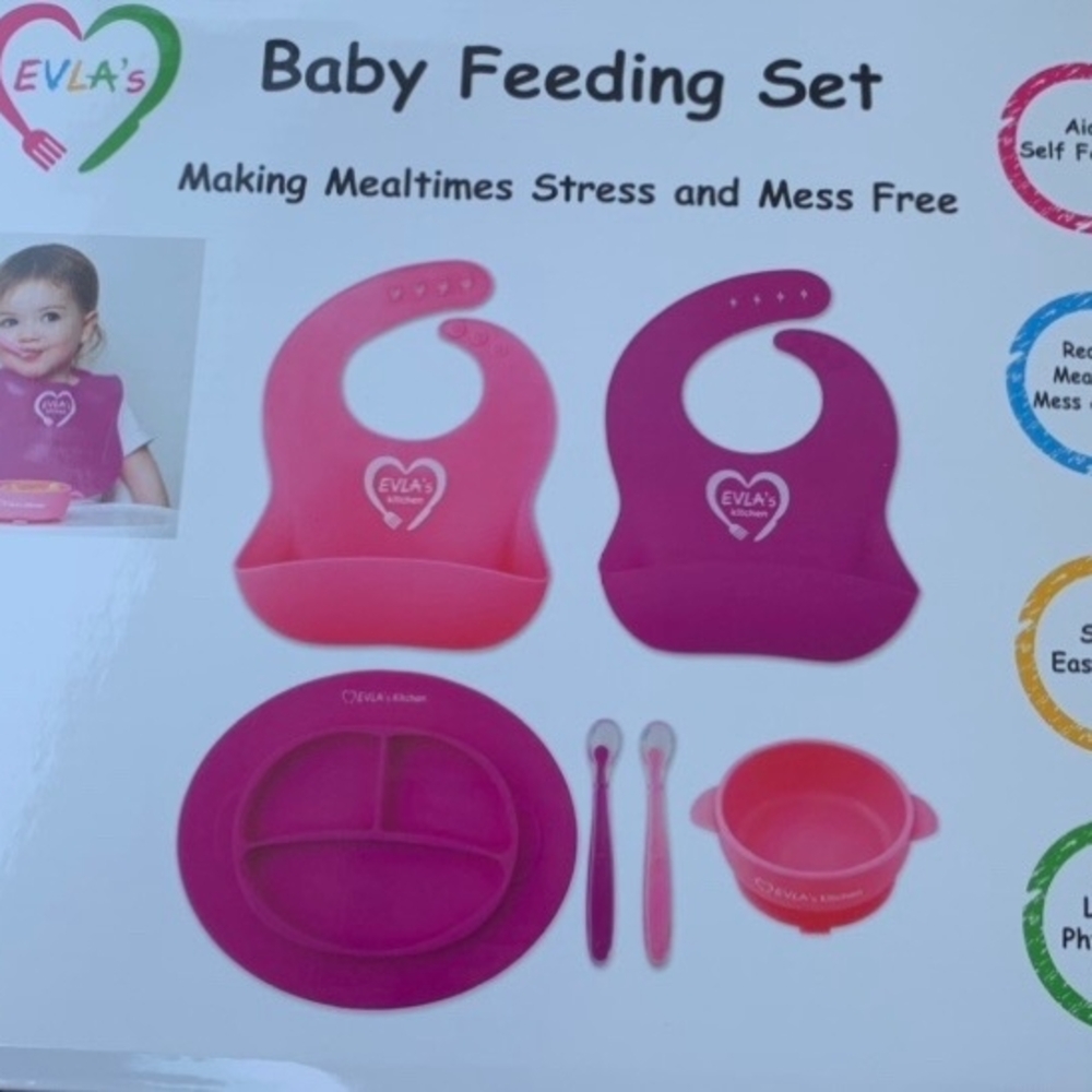 Pink Baby Feeding Set